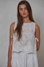 Load image into Gallery viewer, Eyelet Mushroom Shell Top
