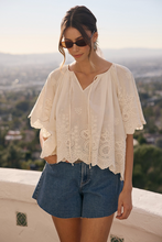 Load image into Gallery viewer, Eyelet Oversized Blouse
