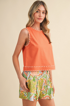 Load image into Gallery viewer, Woven Hem Shell Blouse
