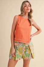 Load image into Gallery viewer, Woven Hem Shell Blouse
