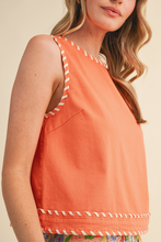 Load image into Gallery viewer, Woven Hem Shell Blouse
