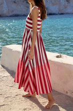 Load image into Gallery viewer, Striped Square Neck Maxi Dress
