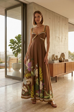 Load image into Gallery viewer, Floral Statement Sweetheart Maxi Dress
