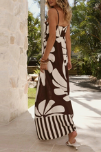 Load image into Gallery viewer, Brown and White Maxi Dress
