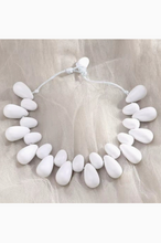 Load image into Gallery viewer, White Teardrop Statement Necklace
