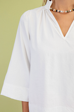 Load image into Gallery viewer, Ruffle Neck White Blouse
