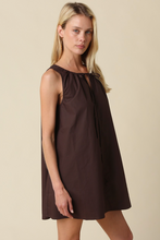Load image into Gallery viewer, Chocolate Sleeveless Mini Dress
