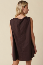 Load image into Gallery viewer, Chocolate Sleeveless Mini Dress
