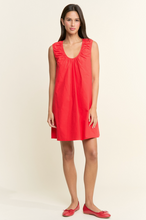 Load image into Gallery viewer, Red Scoop Neckline Mini Dress
