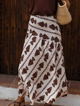 Load image into Gallery viewer, Fish Printed Midi Skirt
