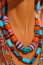 Load image into Gallery viewer, Geometric Colorful Layered Necklace
