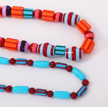 Load image into Gallery viewer, Geometric Colorful Layered Necklace
