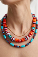 Load image into Gallery viewer, Geometric Colorful Layered Necklace
