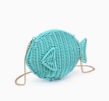 Load image into Gallery viewer, Blue Whicker Fish Clutch

