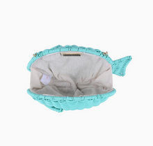 Load image into Gallery viewer, Blue Whicker Fish Clutch
