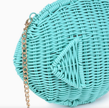 Load image into Gallery viewer, Blue Whicker Fish Clutch
