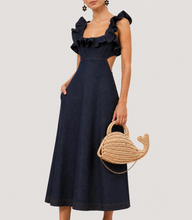 Load image into Gallery viewer, Beige Whicker Whale Clutch
