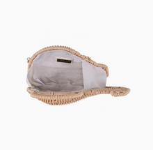 Load image into Gallery viewer, Beige Whicker Whale Clutch
