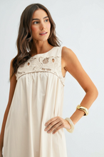 Load image into Gallery viewer, Embroidered Yoke Maxi Dress

