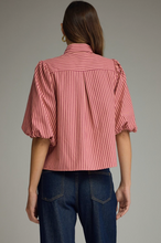 Load image into Gallery viewer, Striped Scarf Blouse
