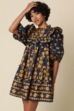 Load image into Gallery viewer, Ruffle Bodice Floral Mini Dress

