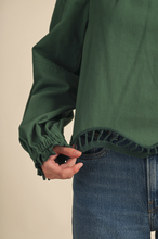 Load image into Gallery viewer, Scalloped and Die Cut Hem Blouse
