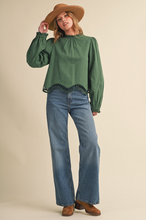 Load image into Gallery viewer, Scalloped and Die Cut Hem Blouse
