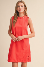 Load image into Gallery viewer, Embroidered Edge Mini Dress
