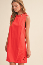 Load image into Gallery viewer, Embroidered Edge Mini Dress

