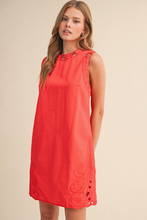 Load image into Gallery viewer, Embroidered Edge Mini Dress

