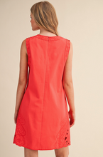 Load image into Gallery viewer, Embroidered Edge Mini Dress

