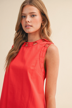 Load image into Gallery viewer, Embroidered Edge Mini Dress
