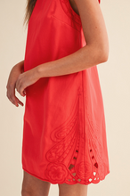 Load image into Gallery viewer, Embroidered Edge Mini Dress
