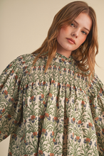 Load image into Gallery viewer, Sage Smocked Blouse

