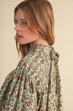 Load image into Gallery viewer, Sage Smocked Blouse
