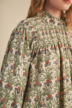 Load image into Gallery viewer, Sage Smocked Blouse
