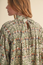 Load image into Gallery viewer, Sage Smocked Blouse
