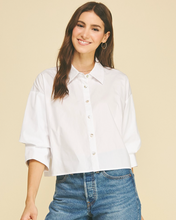 Load image into Gallery viewer, Tucked Sleeve Button Down
