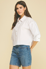 Load image into Gallery viewer, Tucked Sleeve Button Down
