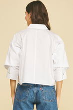 Load image into Gallery viewer, Tucked Sleeve Button Down
