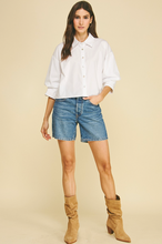 Load image into Gallery viewer, Tucked Sleeve Button Down
