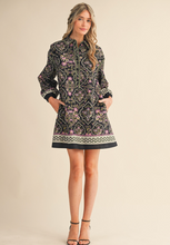 Load image into Gallery viewer, Olive Triangle Stitch Shift Dress
