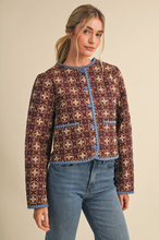 Load image into Gallery viewer, Blanket Stitched Quilted Jacket
