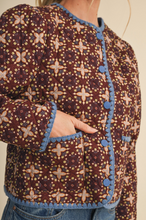 Load image into Gallery viewer, Blanket Stitched Quilted Jacket

