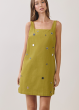 Load image into Gallery viewer, Chartreuse Mirror Mini Dress
