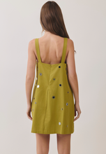 Load image into Gallery viewer, Chartreuse Mirror Mini Dress
