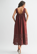 Load image into Gallery viewer, Embroidered Yoke Maxi Dress
