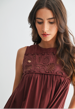 Load image into Gallery viewer, Embroidered Yoke Maxi Dress
