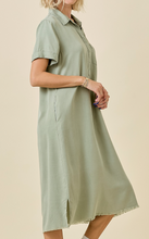 Load image into Gallery viewer, Olive Chambray Dress
