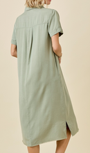 Load image into Gallery viewer, Olive Chambray Dress

